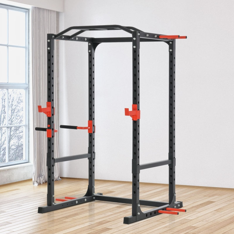 Adjustable Power Tower Dip Station Pull Up Bar Squat Rack Power Cage At Home Workout Equipment,Multiple Packages Shipped. Please Pay Attention To The Dimensions And Weight In The Details.