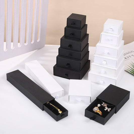 Fashion Jewelry Packaging Box Craft Paper Drawer