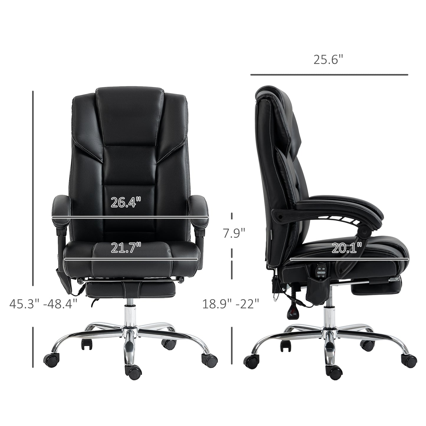6 Point Vibration Massage Office Chair with Heat