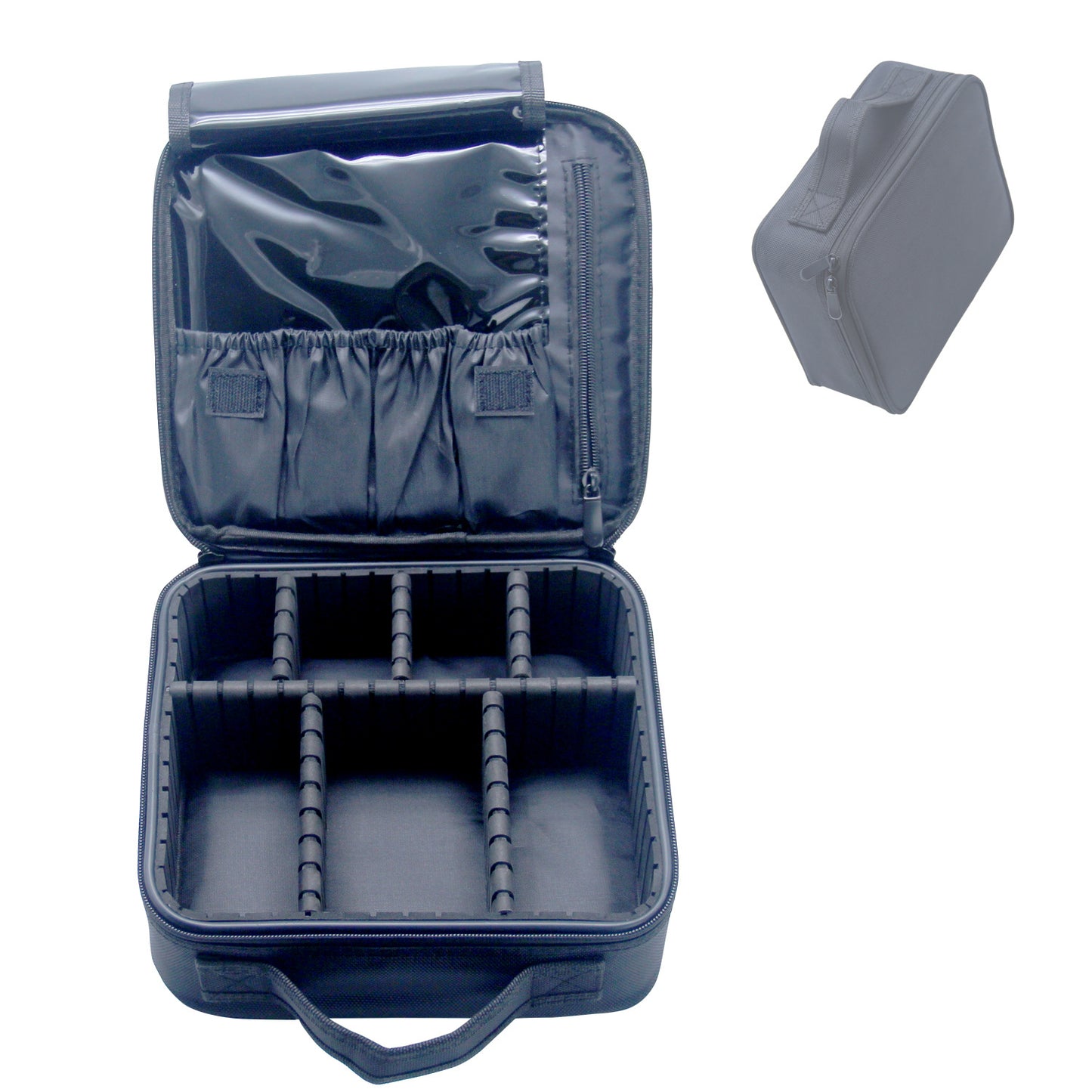 Small Double Layered Makeup Travel Storage Box Makeup Artist