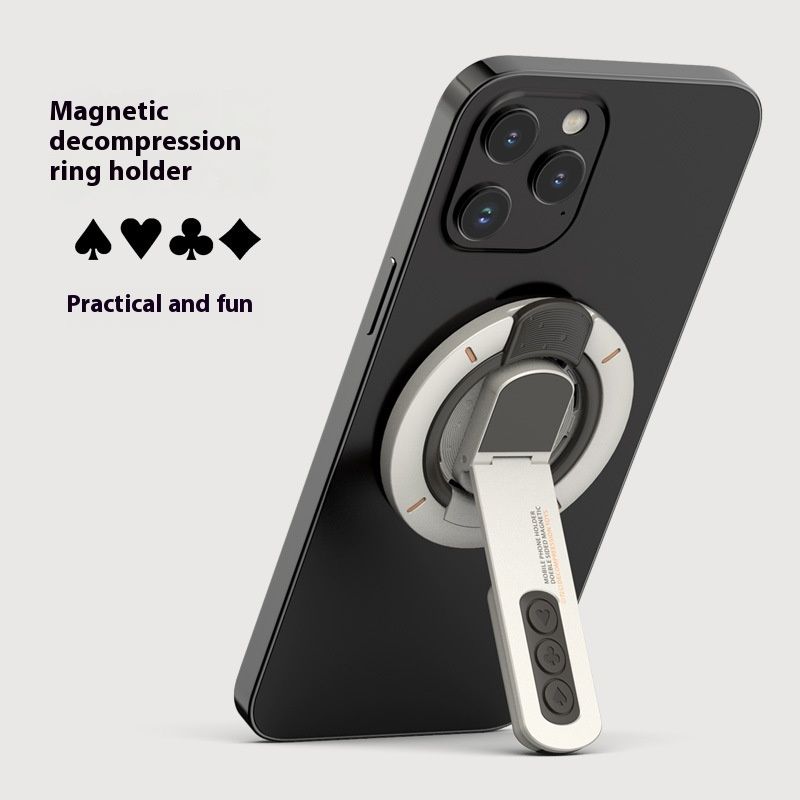 Double-sided Magnetic Decompression Mobile Phone Ring Bracket Desktop Creativity Bracket