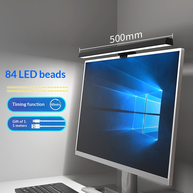 Dimmable Low-Blue-Light Asymmetric Eye-Care Monitor Screen Light