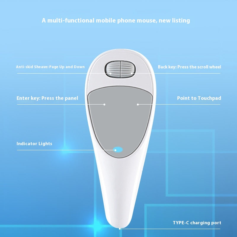 Video Bluetooth Wireless Finger Mouse USB Charging