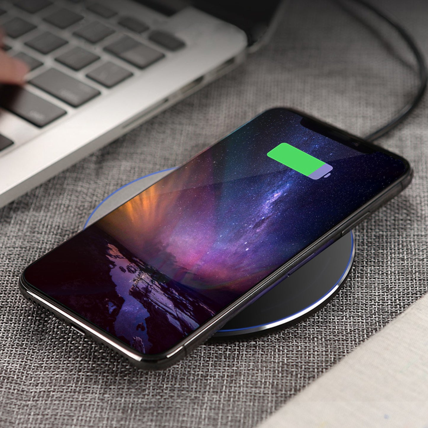 1Pc Wireless Charger Qi-Certified Ultra-Slim 5W Charging Pad For IOS Phone XS MAX XR XS X 8 8 Plus Galaxy S10 S9 S8 S7
