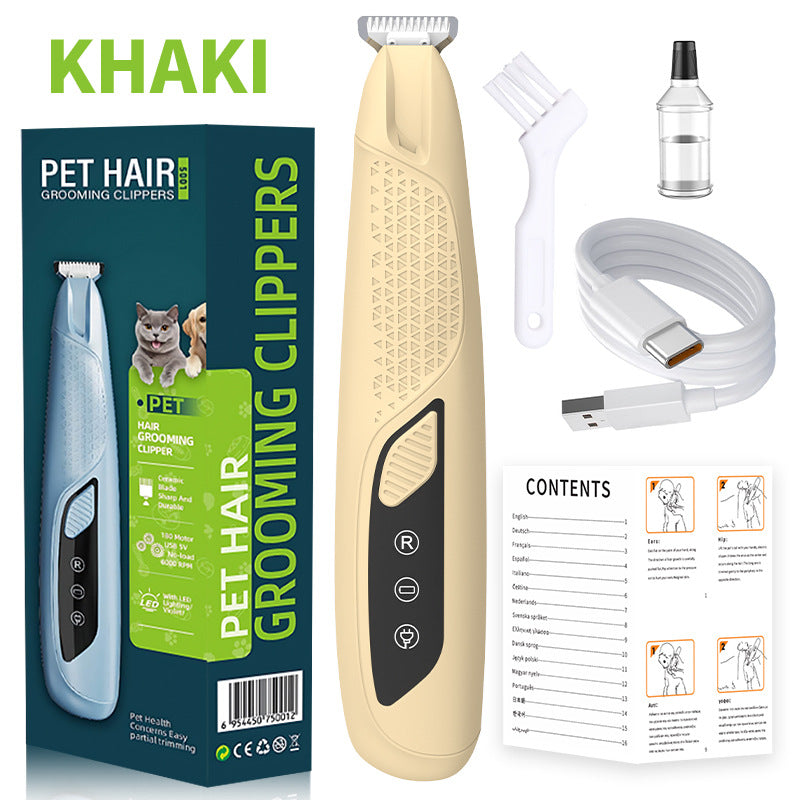 Portable Home-use Pet Clipper With Charging And Built-in Light