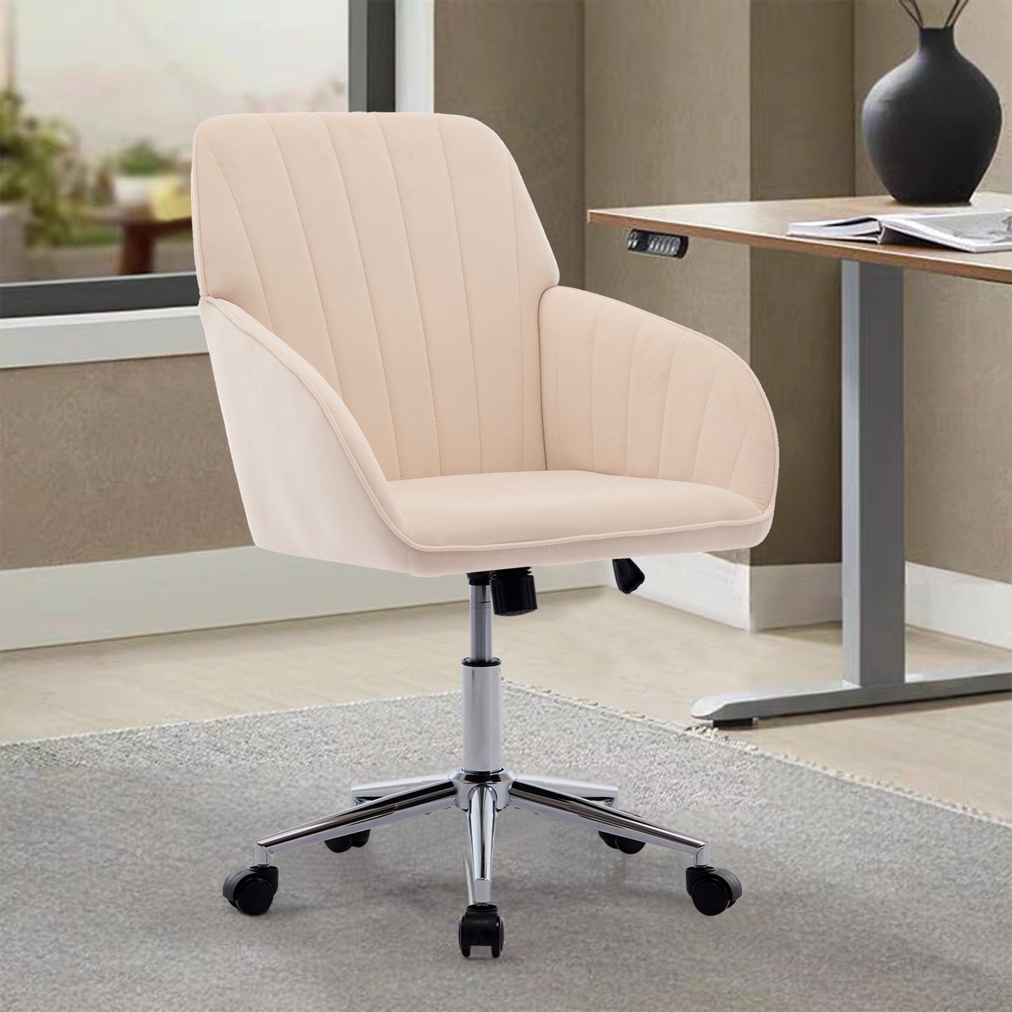 TY Adjustable Office Chair, Home Bedroom, Ergonomic Swivel Chair, Backrest Seat, Comfortable For Long Sitting
