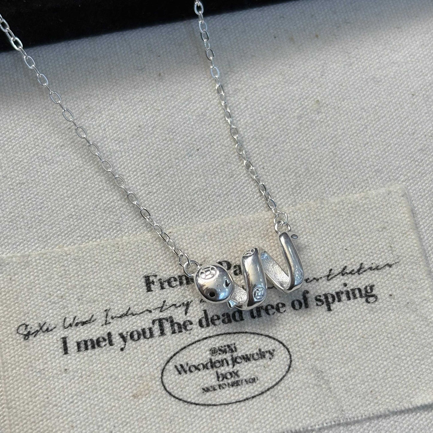 1pc 999 Sterling Silver Cute Snake Pendant Necklace, Sweet & Minimalist Style, Perfect For Daily, Dating & Gifting, Ideal Valentine's Gift