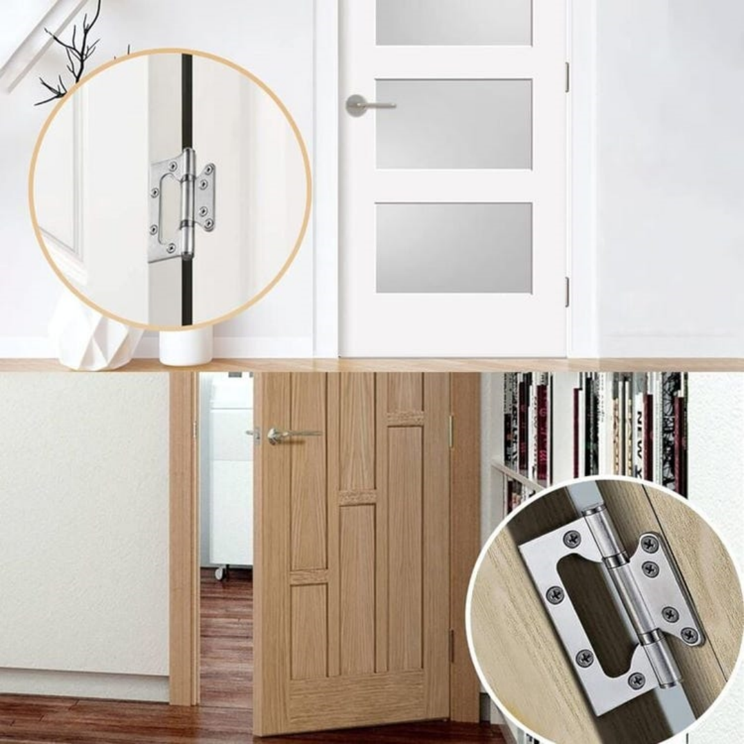 Set Of 3 Heavy Duty Door Hinges Stainless Steel - Ball Bearing For Outdoor Gate And House Doors
