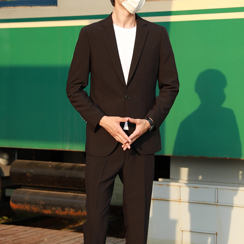 Springautumn New Suit Set Slim-fit Trendy Casual And Versatile