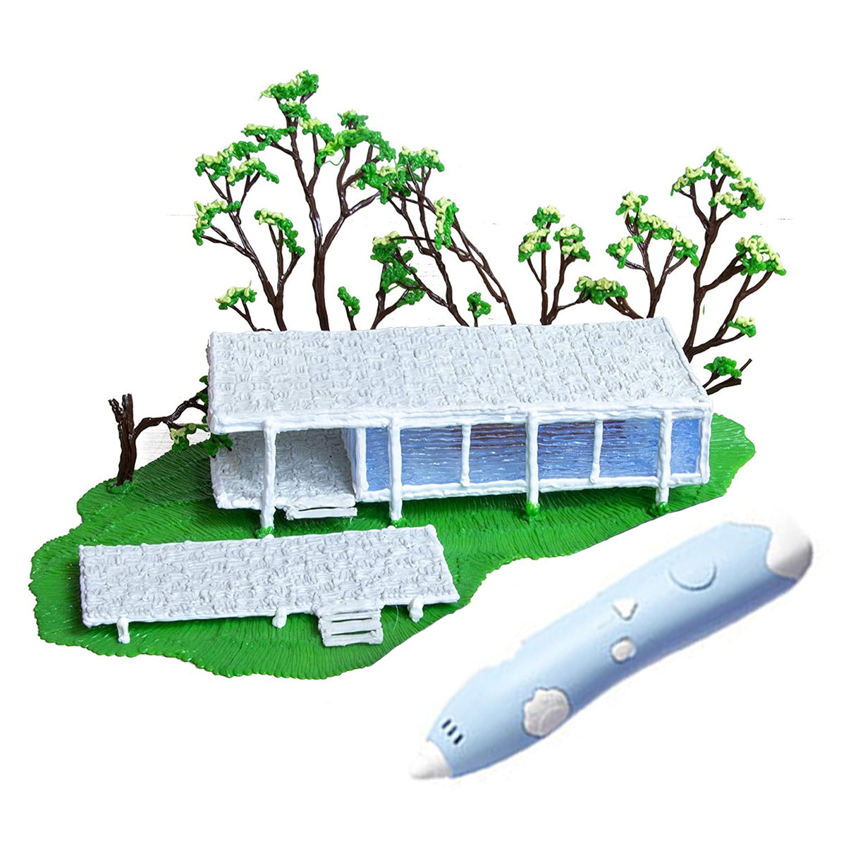 Rechargeable 3D Printing Pen 3Color PCL Filaments For DIY Crafting Drawing Gifts-New-3d-print-pen-purple-300918