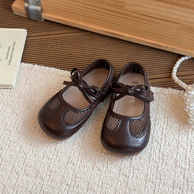 Children's Shoes, Sweet Bow Princess Shoes For Little Girls, Korean Version Fashionable Children's And Girls' Single Shoes