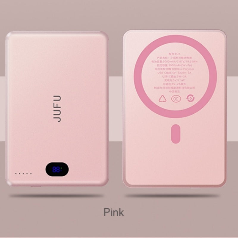 Adaptable To The Whole Scene With Magnetic Wireless Power Bank, A Savior For Travel And Office, Magnetic Charging In Seconds, Portable, Small And Large Capacity