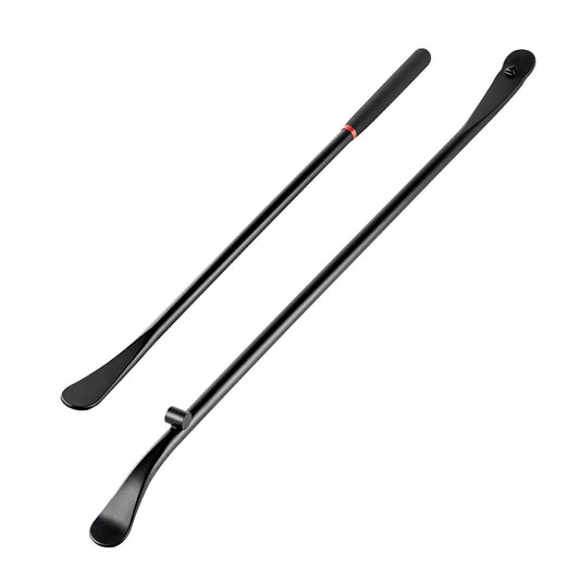 Tire Bars, 2 PCS, 38.2 Inch Tire Mount And Demount Iron & 30 Inch Mt And Demount Spoon Bar, Heavy Duty Alloy Steel Changing Tools For Truck, Semi Truck, Off-Road Vehicle, Bus, Tractor, Black