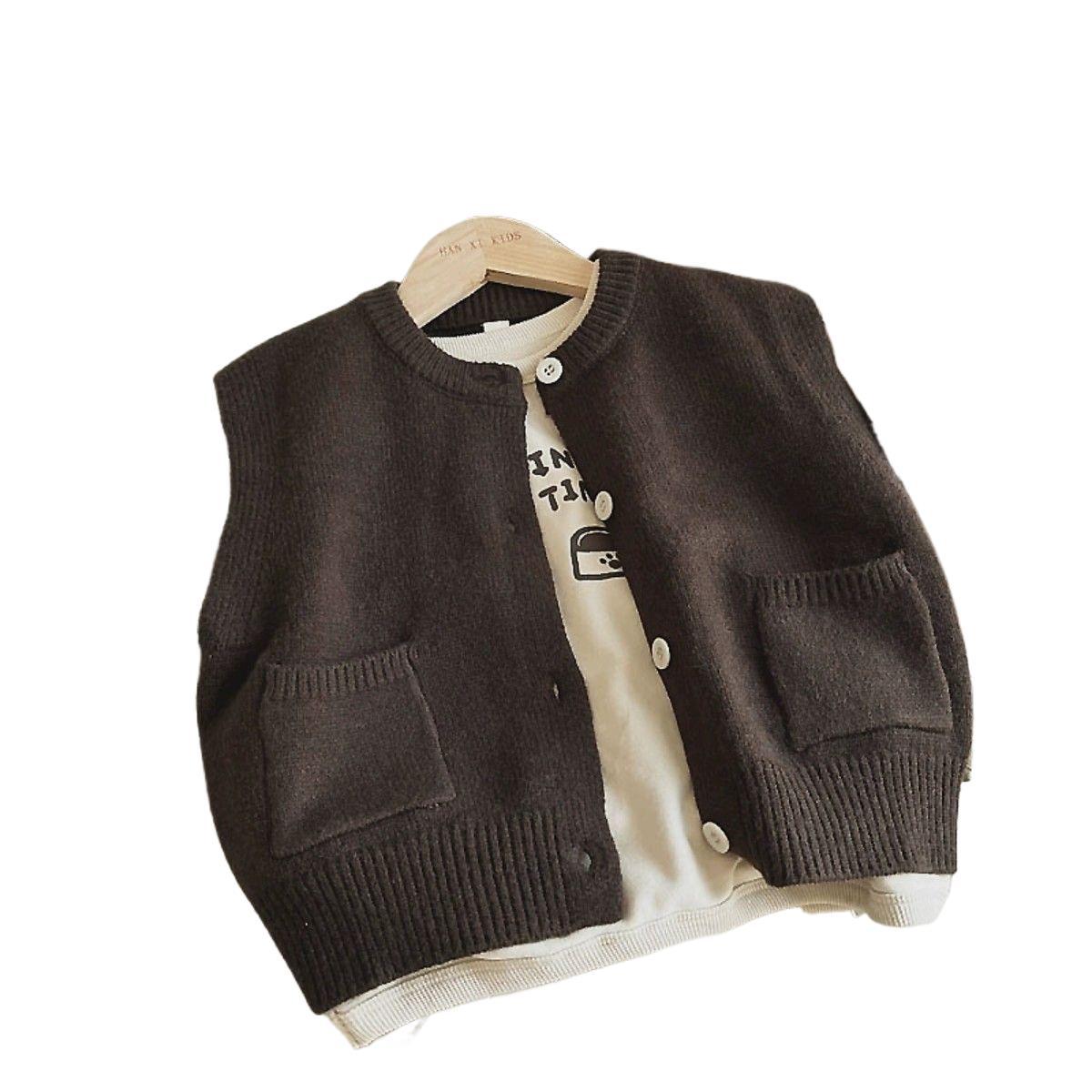 Korean-style Children's Single-piece Vest Three-piece Set