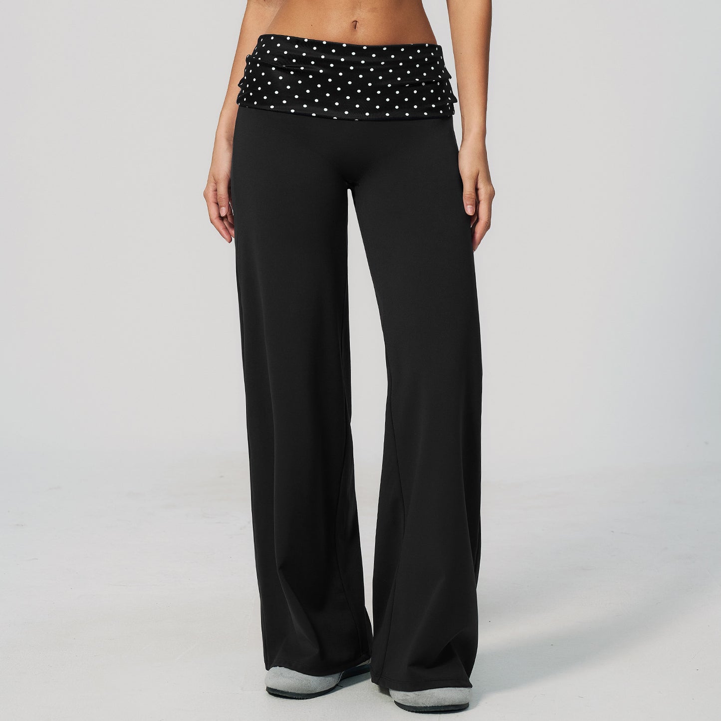Folding-waist Fitness High-rise Tummy-control Yoga Pants
