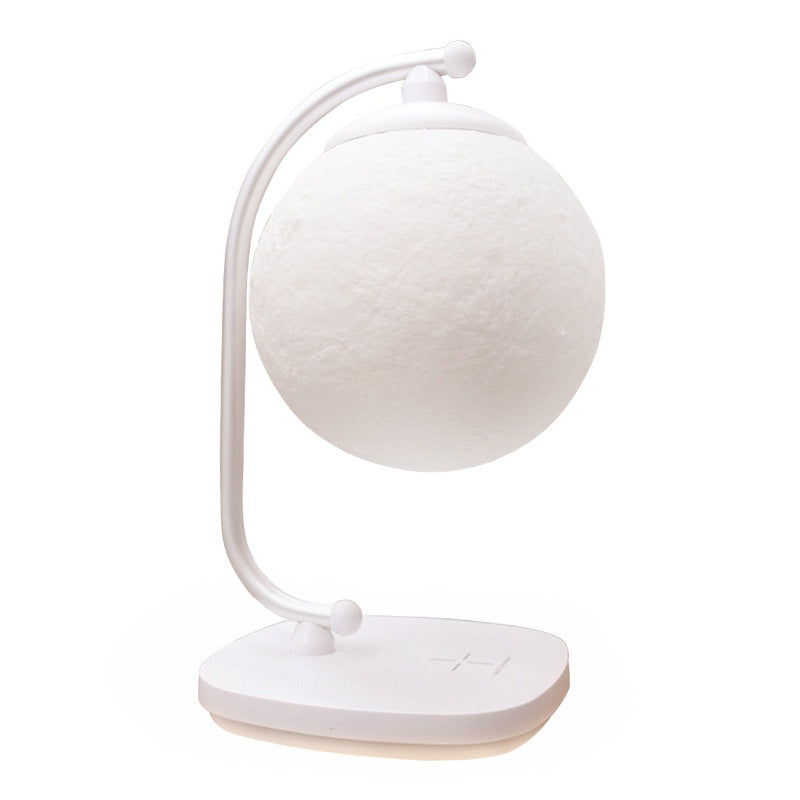 Wireless-Charging Lunar Table Lamp A Creative Atmosphere For Reading