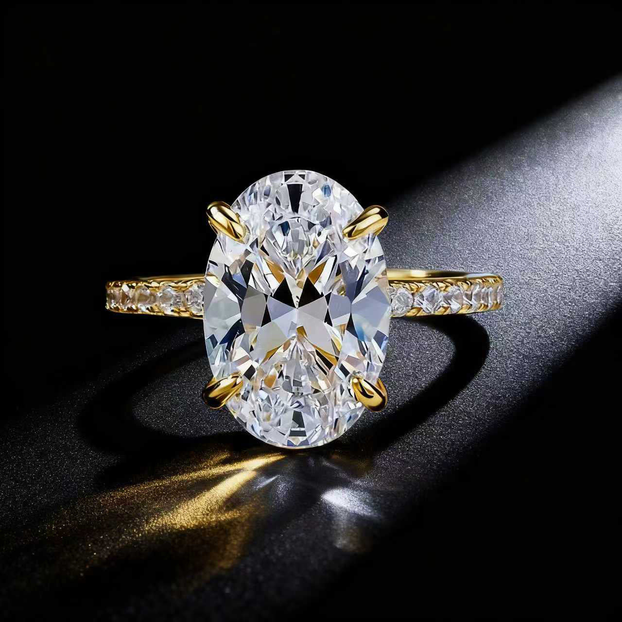 Affordable Luxury Fashion Moissanite Ring For Women