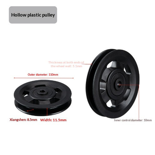 Fitness Equipment Hollow Outer Diameter 12010090 Nylon Pulley Accessory