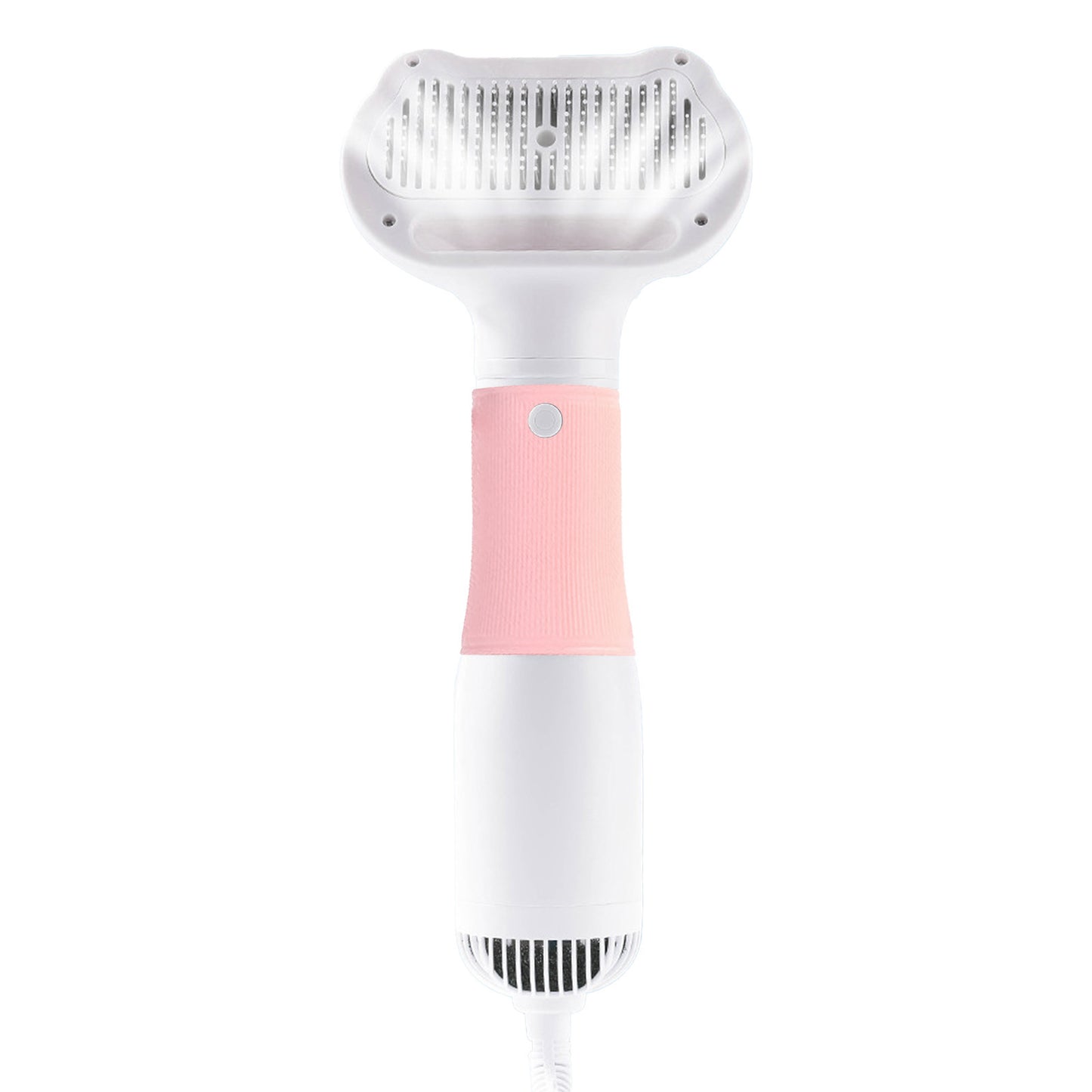 3 In 1 Pet Hair Dryer Brush Powerful Airflow Temperature Control Dog Blow Dryer For Home Use Pink