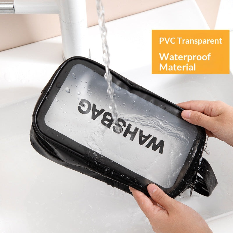 Korean-style Portable Waterproof Wash Bag With Dry-wet Separation And A Matte Finish For Bathing And Swimming