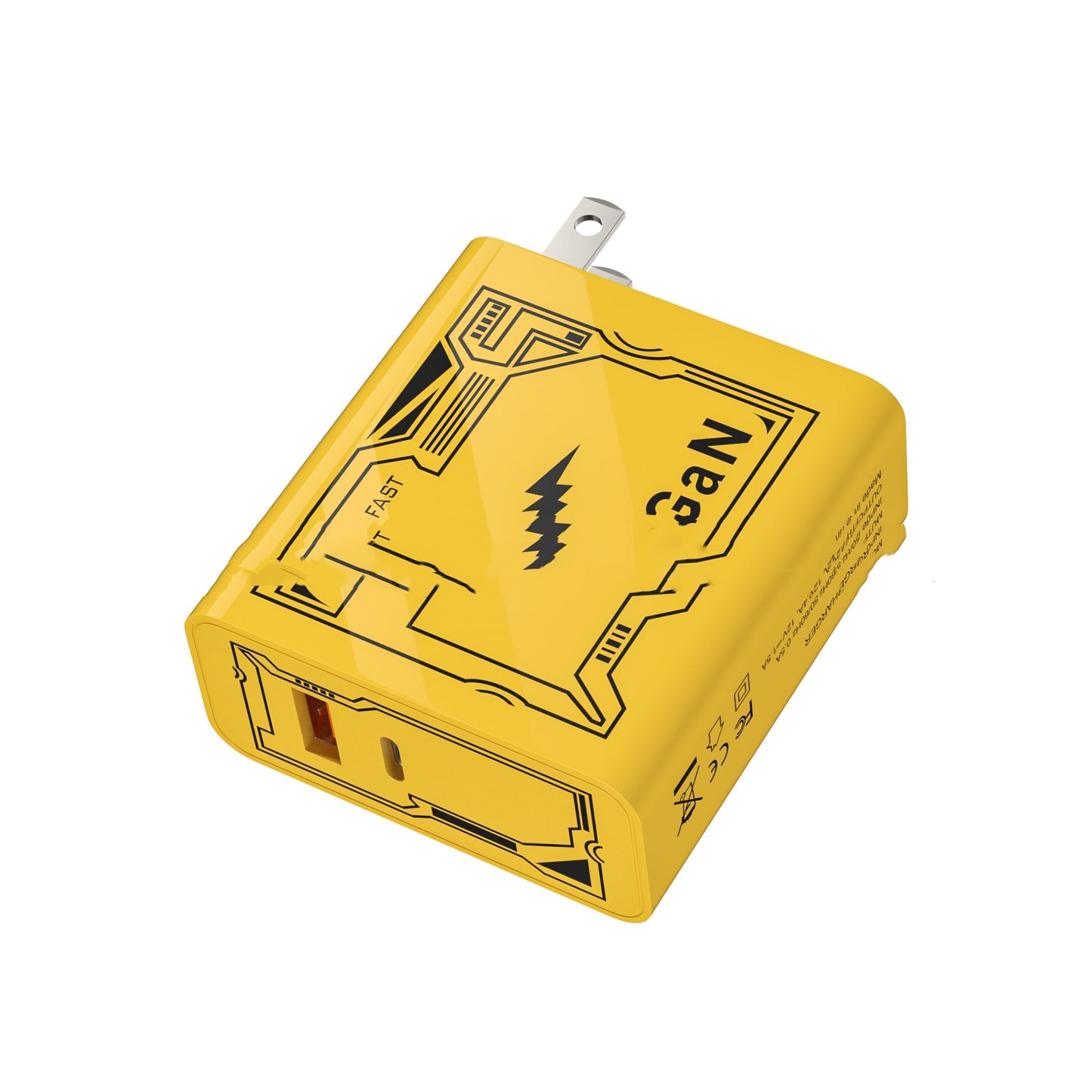 Machine Crustacean A C Yellow Charger 5v2a Qc30 Fast Charge PD25W Charging Plug