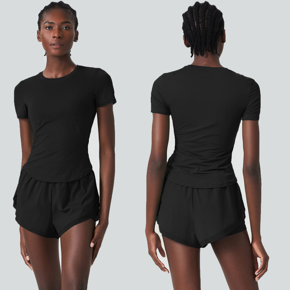 Plus Size Quick-drying Two-piece Suit Fitness Yoga Wear