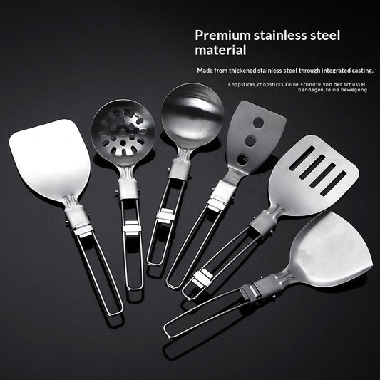 304 Stainless Steel Folding Kitchen Utensil Set