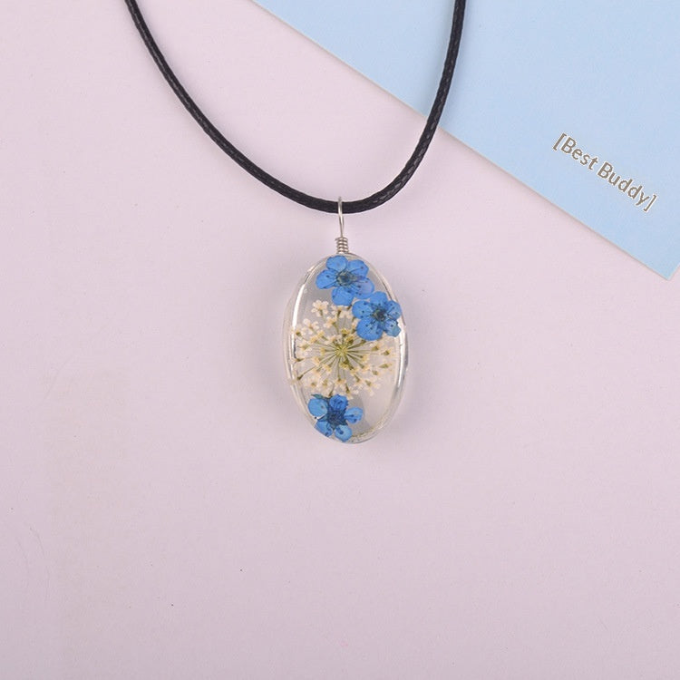 Stall Accessories Ladies Necklace Cherry Blossom Dried Flower Time