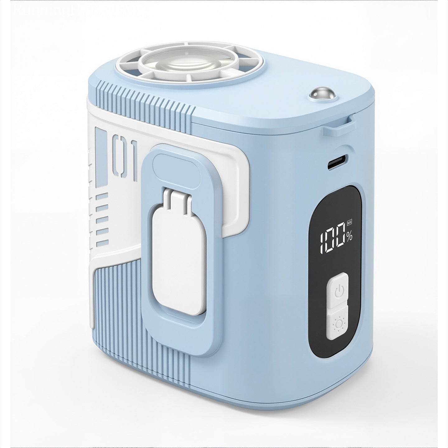 Speed-Adjustable High-Speed Cooling Fan With USB And Digital Display
