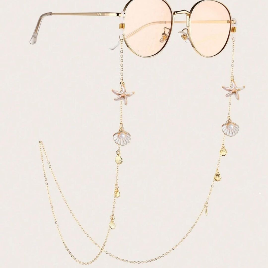 Shell Eyeglasses Chain Anti-fall Mask Rope Accessories Non-slip Pearl