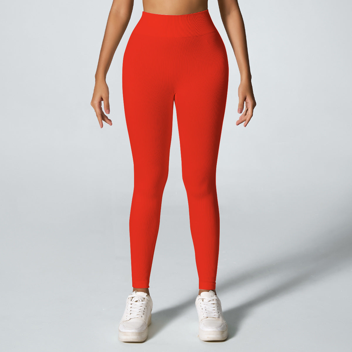 Threaded Seamless Yoga Stretch Tight Fitness Outdoor Breathable Sports Trousers