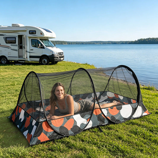 Instant Set Up Camo Mosquito Net Tent Portable Foldable Anti-Mosquito Bed Canopy For Outdoor Camping, Hiking,Travel, Hotel, Office