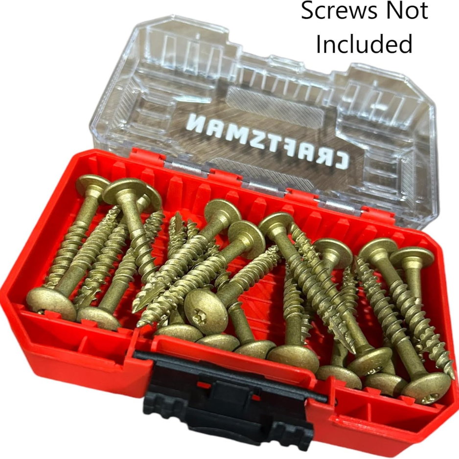 Craftsman Nano Small Versastack Compatible Stackable Plastic Storage Cases 4 Pack