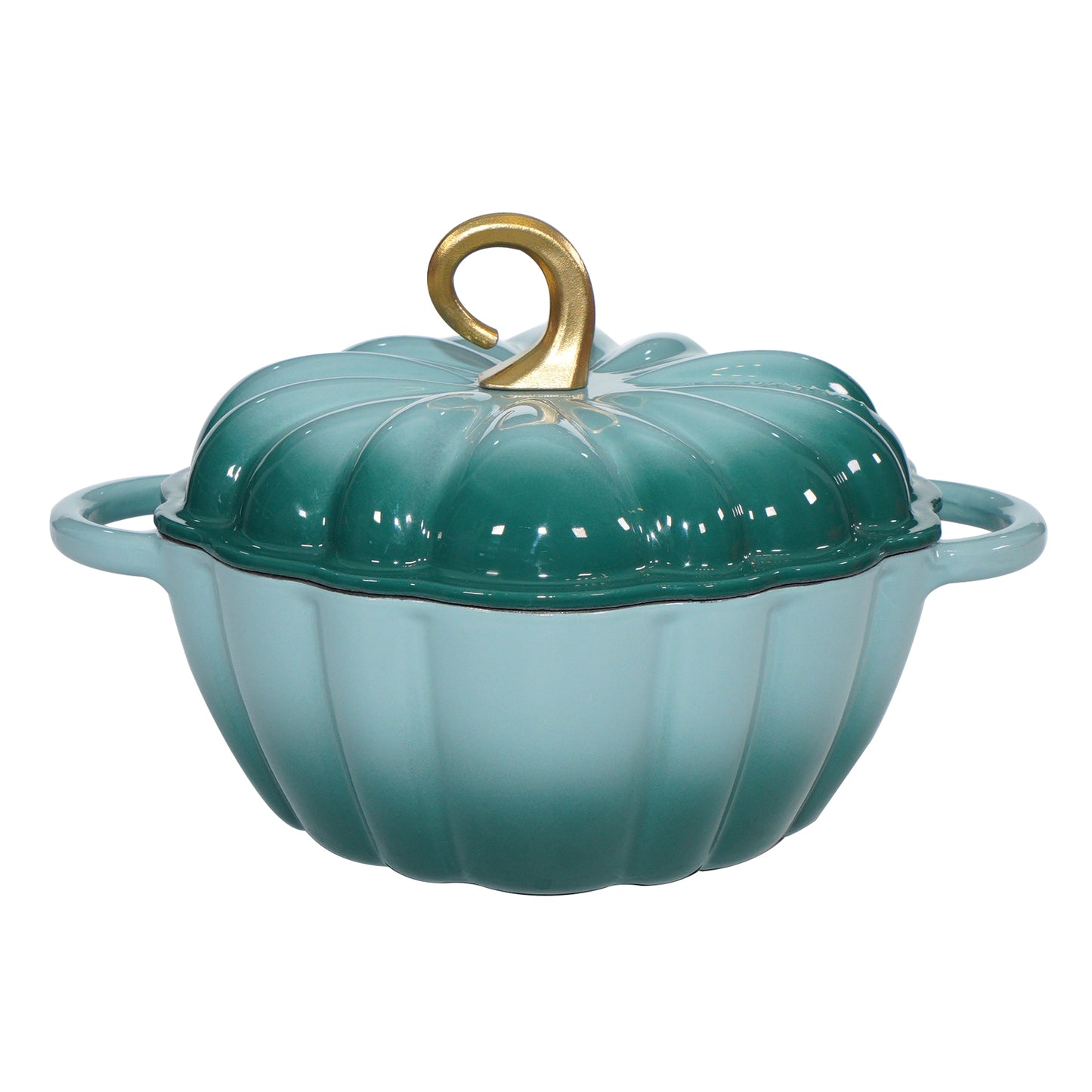Pumpkin Enameled Cast Iron Dutch Oven With Lid, 4.5 QT Dual Handles And Heavy Duty Pot, Oven Safe Up To 500 For Bread Baking, Braising, Cooking And Family Gifts