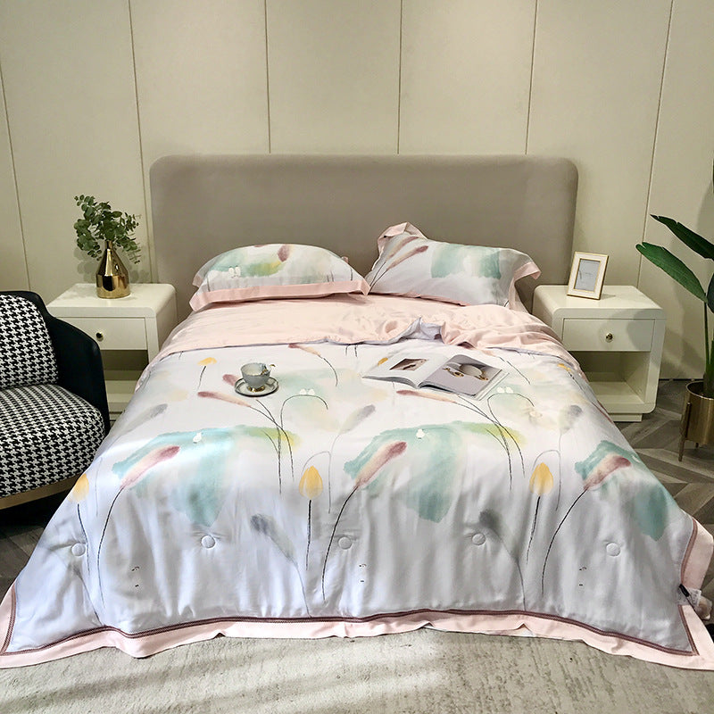 High-end Tencel Summer Cooling Duvet Four-piece Set