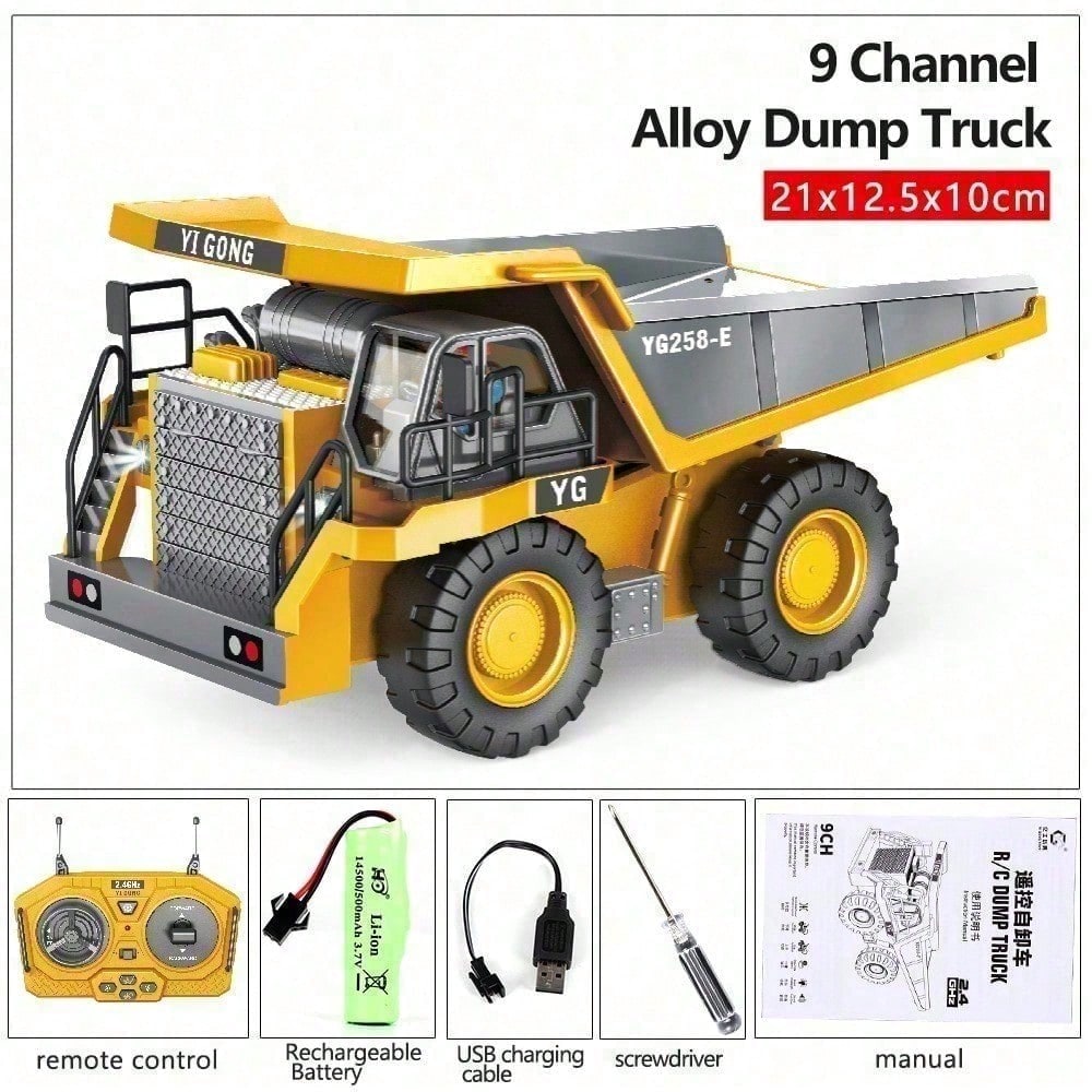 Durable Dump Truck Toy,  Construction Vehicle With Smooth Edges, Encourages Outdoor Play And Teaches Basic Construction Concepts Through Play. Cyber Truck, Excavator Toys, Party Favors For Kids