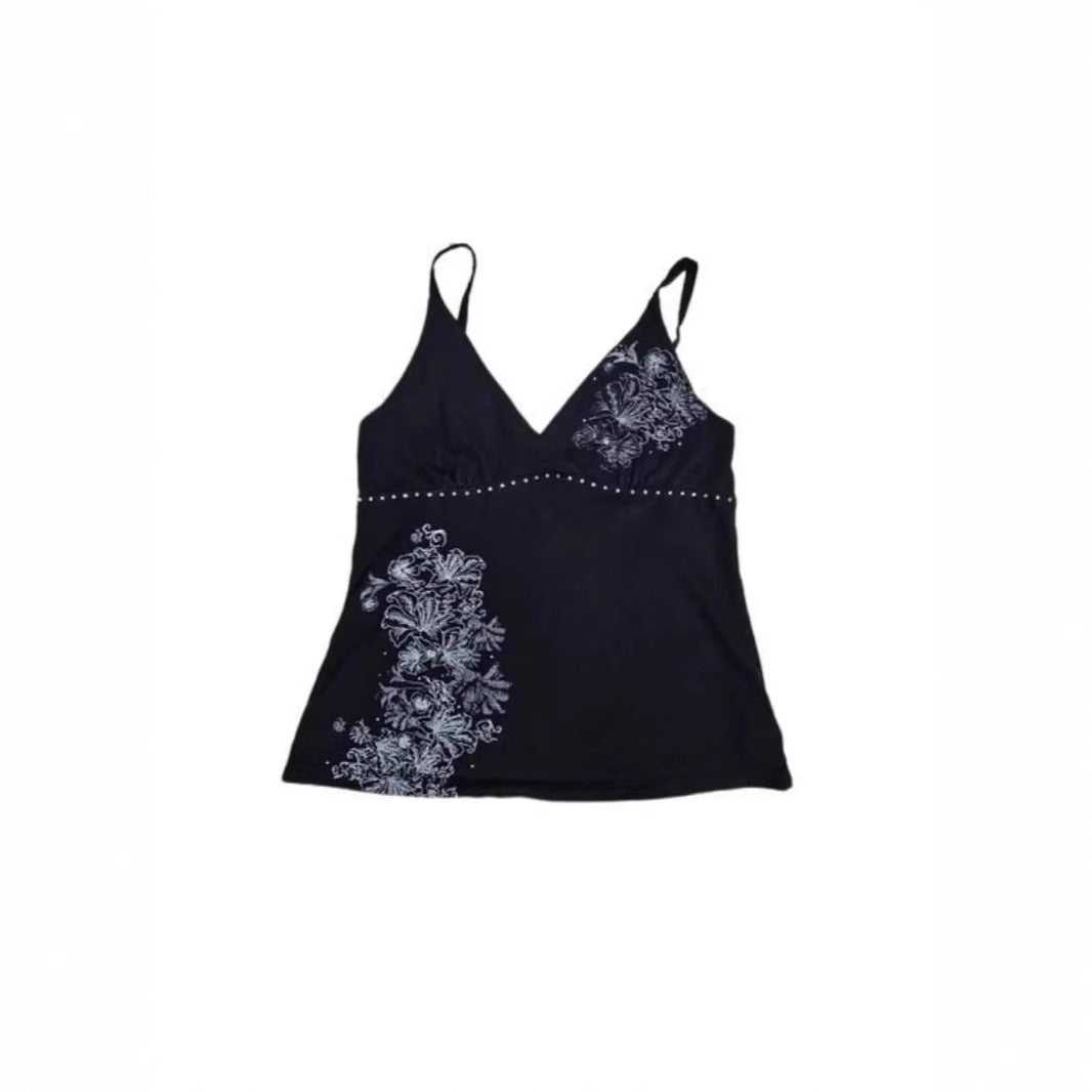 SpringSummer New Arrival Womens Slim-Fit Strapless Top With Resort-Style Print