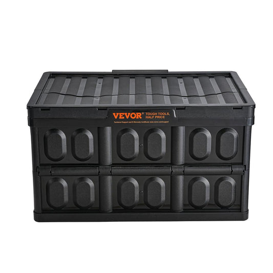 Collapsible Storage Bins With Lids, 45L 3 Packs, Folding Plastic Stackable Utility Crates With Handles, Large Heavy Duty Containers For Clothes, Toys, Books, Snack, Shoes, And Grocery Organizing
