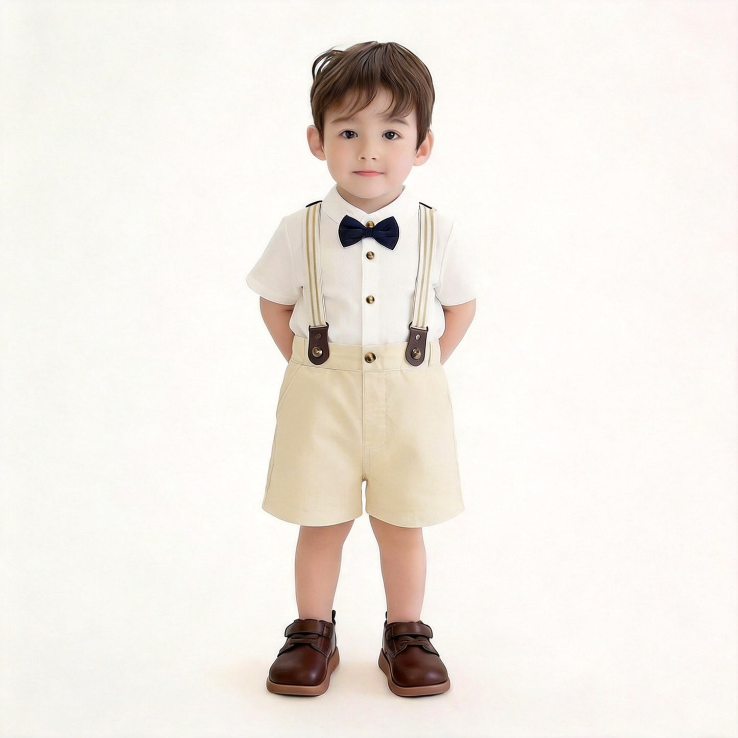 Korean-style Suspender Pants Set For Boys