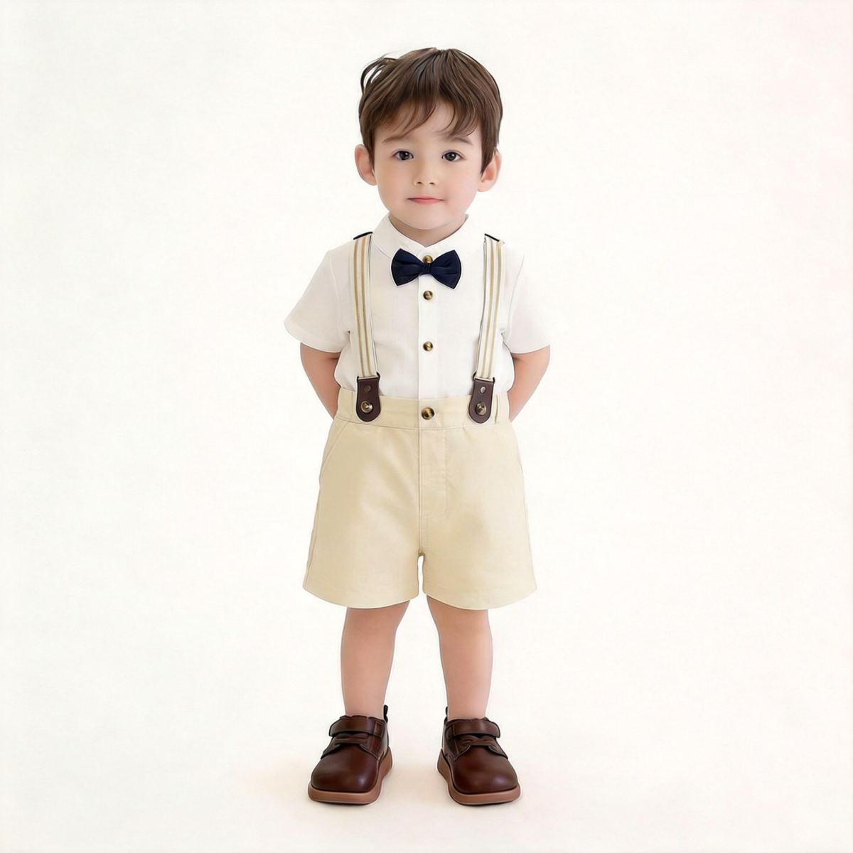 Korean-style Suspender Pants Set For Boys