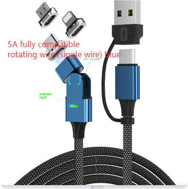 Magnetic Suction Head Data Dual-type-c Suitable For Mobile Phone Charging Cable