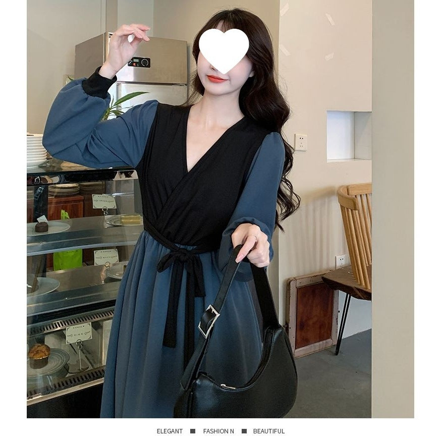 Retro New Korean Slim Fit Women's Dress