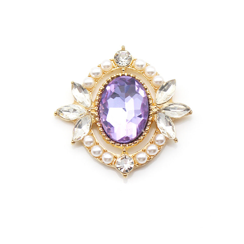 Glass Openwork Rhinestone Jewelry For Headwear And Bag Accessories
