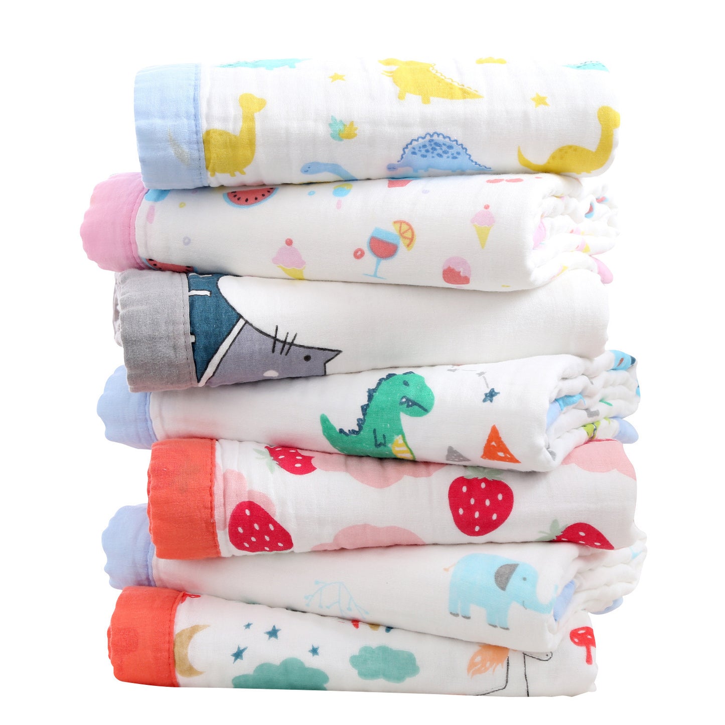 Baby Bath Towel Six-layer Pure Cotton Gauze Blanket