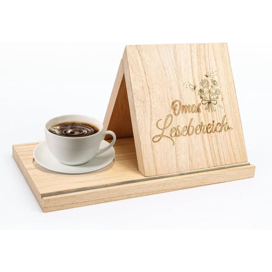 Grandma’s Bookstand: Small Triangular Wooden Bookstand, Table Bookcase For Reading—Grandma’s Birthday Gift, Gift For Grandmother For Birthday, Mother’s Day, And Christmas