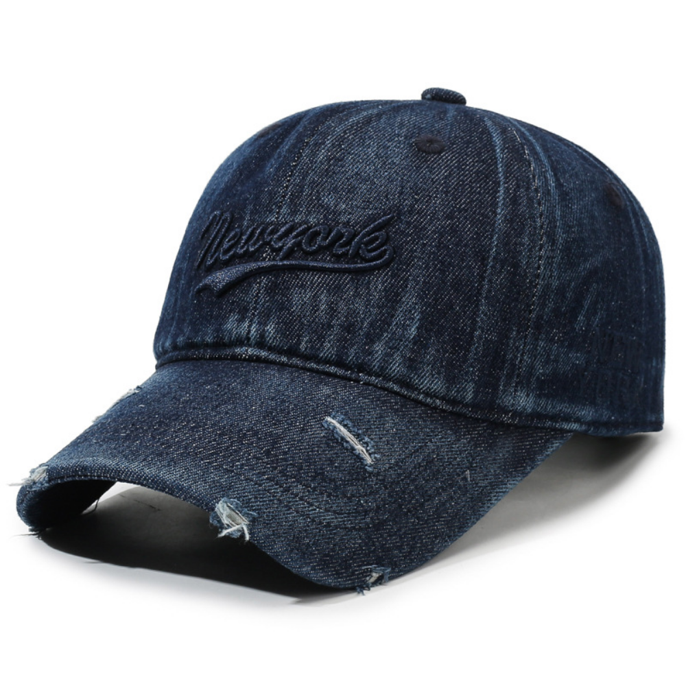 Men's And Women's Matching Solid Color Weathered Letter Embroidery Simple And Fashionable Baseball Cap Suitable For Outdoor Travel And Daily Use