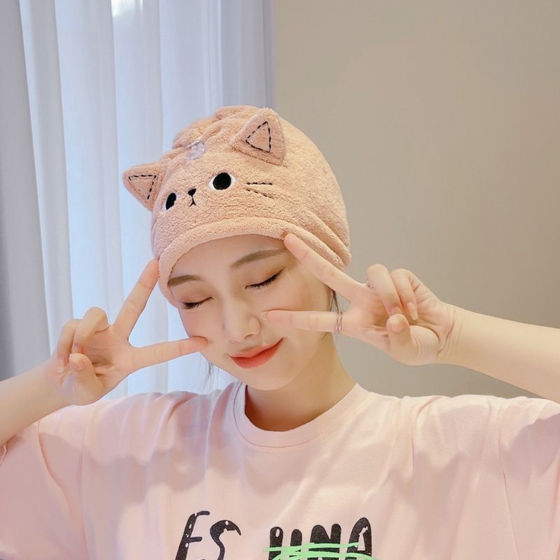 New Cute Cat Shaped Hair Drying Capsuper Absorbent And Quick Drying
