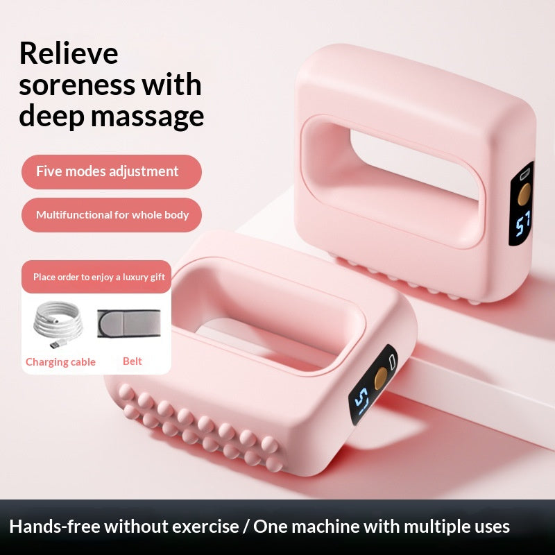 Electric Fascia Ring Massager Full Body Slimming Deep Tissue Vibration Massage With Belt Adjustable For Fat Burning&Shaping