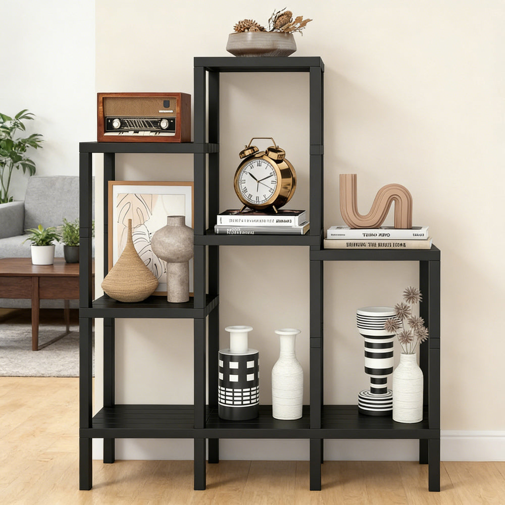 6 Tier Plastic Modular Storage Shelves For Living Room And Kitchen High-quality PP For The Living Room, Bathroom And Kitchen