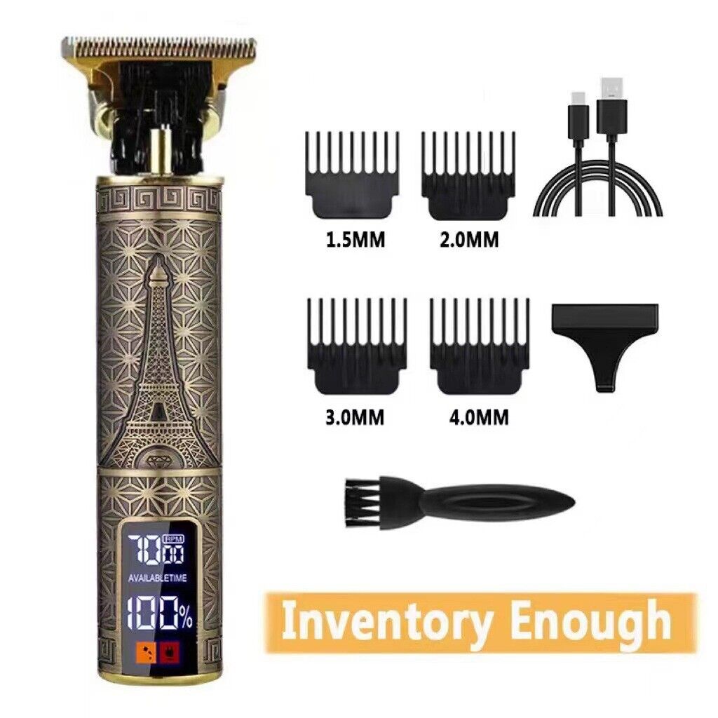 Professional Cordless Hair Clippers Beard Trimmer Men Hair Cutting Barber Shaver
